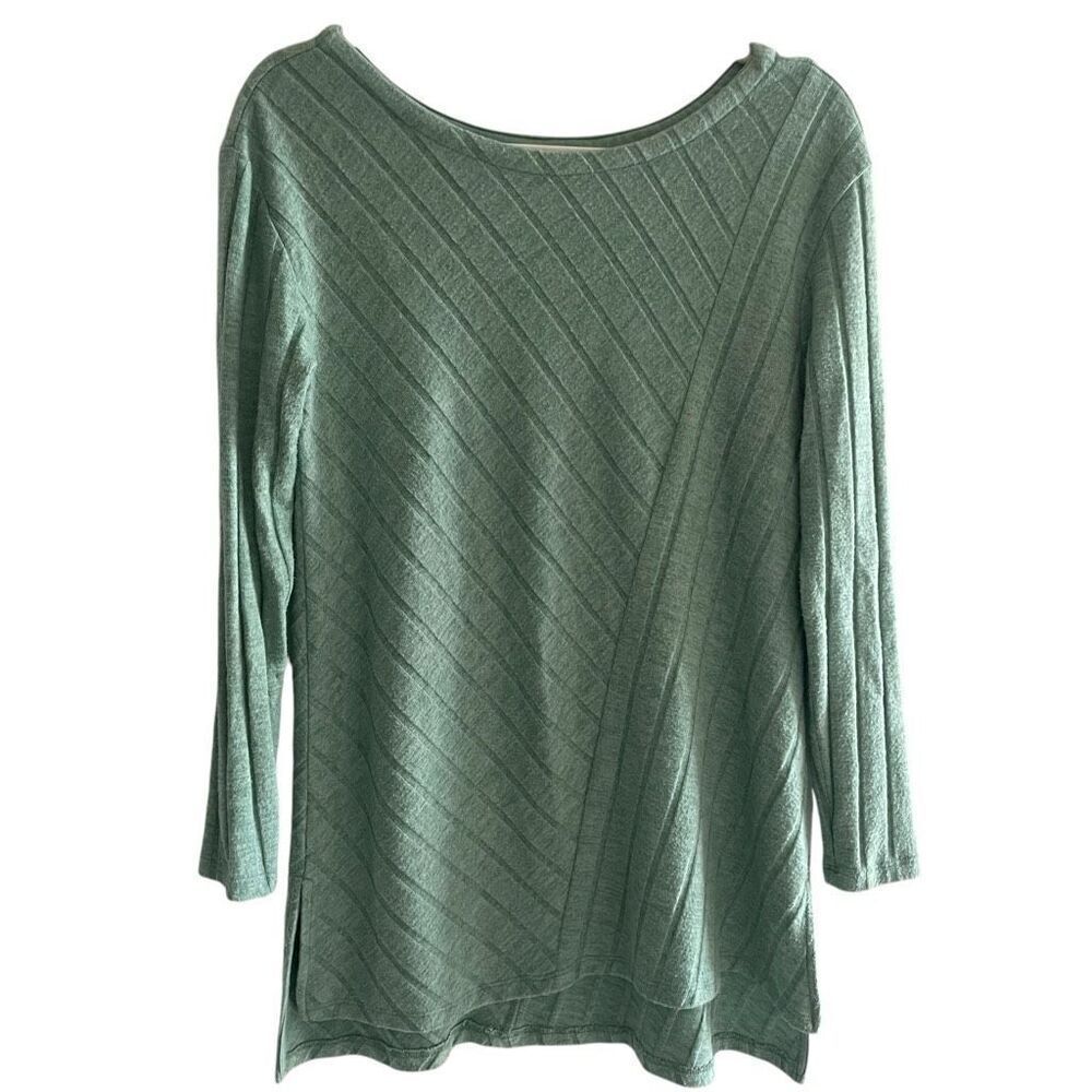 Maeve Anthropologie Women’s Tunic Top Mint Green Long Sleeve Sz Small Pullover